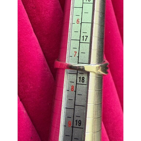 Turquoise & Sterling Silver Oval Ring Size 7.5 - Picture 7 of 7